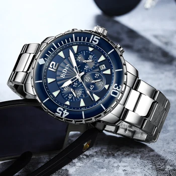 2023 Novo BIDEN, Relógios de homens de Homens Cronógrafo Relógio de Quartzo Para Homens Multifuncional de melhor Marca de Luxo Impermeável Esportes Reloj Hombre