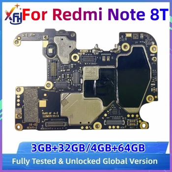 Placa principal PCB do Módulo Para Redmi Nota 8T M1908C3XG placa-mãe 32GB 64GB Desbloqueado de Placa Lógica com Snapdragon Processador 665