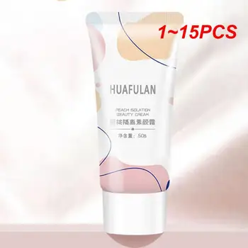 1~15PCS Isolamento Creme Protetor solar para o Rosto Primer Base de Maquiagem, Loção Hidratante Refrescante Respirável Facial, Maquiagem coreano
