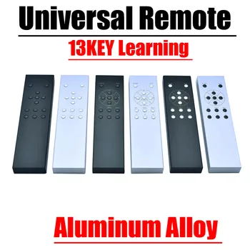 Universal de Alumínio 13KEY IV do Controlo Remoto Aprendizagem do Controle Remoto Para TV de Áudio de CD VCD Decodificador de DVD Amplificador de POTÊNCIA Pré-amp Caixa