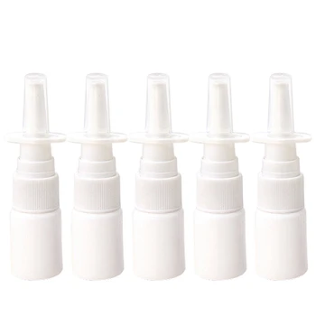 Novo 10Pcs 10Ml Frasco de Spray de Plástico Reutilizável Névoa Nariz Pulverizador Nasal