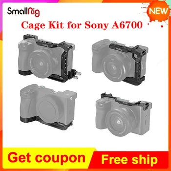 SmallRig Gaiola Kit para Sony Alpha 6700 Metade Gaiola / Base / Dual Frio Sapato de Montagem de Prato Com Vários Pontos de Montagem
