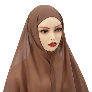 Mulheres Casual Sólido Turbante Headwear Turbante Muçulmano Cachecol