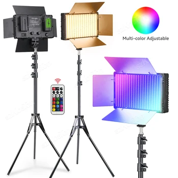 U600 LED RGB Foto Studio Luz de 3200-5600K Para o YouTube de Jogo Vídeo ao Vivo de Iluminação Portátil de Gravação de Vídeo de Fotografia da Lâmpada do Painel