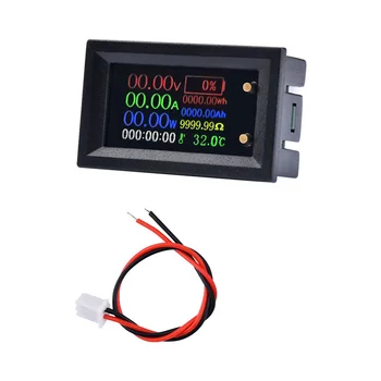 Digital Voltímetro Amperímetro Testador Multifuncional IPS de Tensão Atual da Bateria de Eletricidade medidores de Teste de