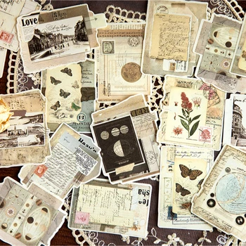 30 Folhas de Scrapbooking Manual Vintage, Papéis Decorativos, Diário de DIY Fundo Estética da Colagem Decorativos, materiais para Artesanato