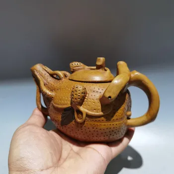 Chinês Yixing Zisha Argila Bule de chá de Bergamota Pote reinado Qianlong, da Dinastia Qing 280ml