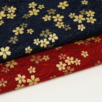 DIY de Estilo Japonês, Flor de Cereja Tecido de Algodão de Pó de Ouro de Pano de Impressão quimono de Embrulho de Pano Bento Embalagem Cloth100x150cm