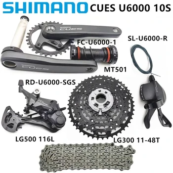 SHIMANO MTB DICAS U6000 Kit de Transmissão 10S SL RD FC-U6000 175mm/170mm 32T mais Recente de Transmissão de LG300 11-48T Volante LG500 Chai