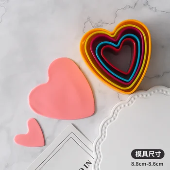 Cakelove Açúcar lançando ferramenta de família de coração pequeno mola de compressão molde de Açúcar inversão de decoração do bolo de moldes de Cozimento ferramenta DIY