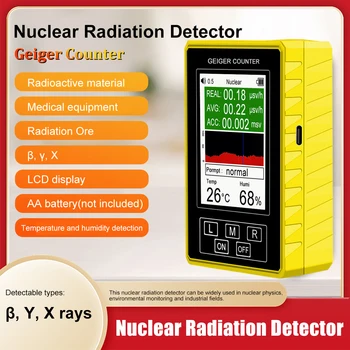 BR-9C XR-3Pro 2em1 Digital Radiação Eletromagnética a Radiação Nuclear Detector EMF Contador Geiger Nuclear de águas residuais Testador