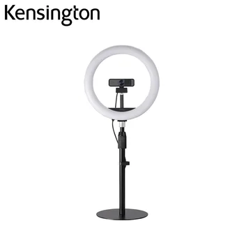 Kensington Telescópica Webcam Mesa Suporte Ajustável em Altura com a Conferência de Vídeo Webcast Câmara Bicolor Anel de Luz de Preenchimento
