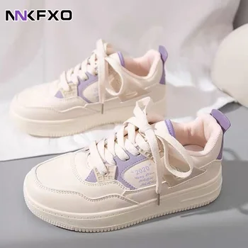 Novos Sapatos femininos coreano Versátil Sapatos Casuais Aluno Plataforma Sapatos de Mulher Branca Pequena Sapatas Sapatilhas sapatos para as mulheres QB013