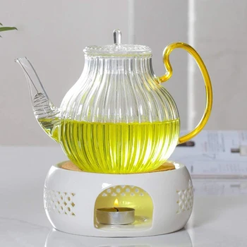 Cerâmica Bule de chá Quente, Bule de chá Quente com Cortiça Almofada, Perfeito para Bules de Vidro e de Cerâmica Bule de chá