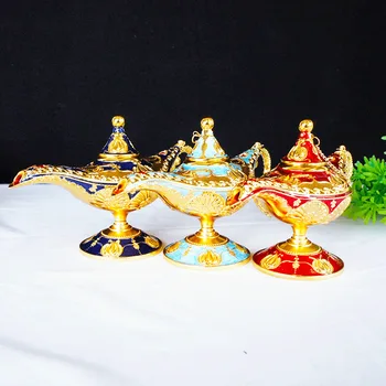 Luz de Luxo Ouro Padrão de Aladdin Divina Lanterna Palácio de Decoração para o Jantar do Divino Lanterna Artesanato Decoração