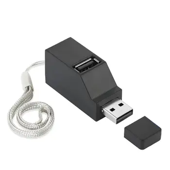 1PC Mini 3 Portas do Concentrador USB 3.0 de Alta Velocidade de Transferência de Dados Divisor de Caixa Adaptador Para PC Portátil MacBook Pro Universal Concentrador USB 3.0