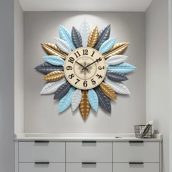 Nordic grande relógio moderno e minimalista relógio relógio de parede sala de estar mudo relógio de parede arte da moda relógio de parede