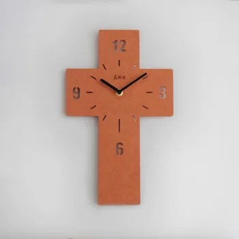 Madeira Moderna, Relógios De Parede De Silêncio Pequena E Simples Relógios Incomum Sala Moda Reloj De Pared Itens De Decoração Para Casa