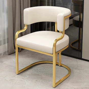 Quarto De Design Com Ênfase Em Cadeira Moderna Nórdicos Restaurante Ouro Cadeira Relaxar Ergonômico Cadeiras Para Pequenos Espaços Para Sala De Estar Mobiliário De Cozinha