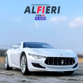 JKM 1 / 32 Alfieri Maserati perto do carro de metal modelo de simulação de brinquedo carro desportivo coleção de presente ornamentos