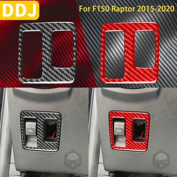 Para A Ford F150 Raptor 2015-2020 Acessórios De Fibra De Carbono, Interior Eletrônico Travão De Mão Painel De Guarnição Adesivo Decoração